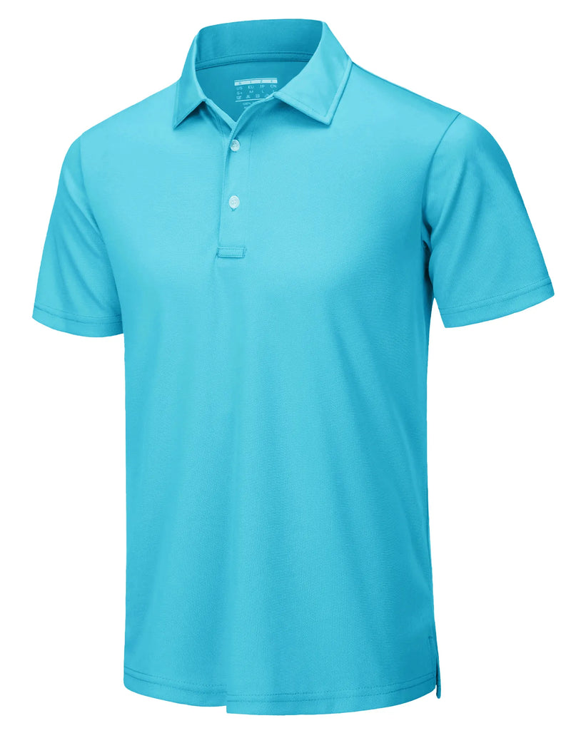 Camisa Masculina Polo azul piscina