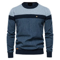 Suéter Masculino de Algodão Pullover Casual Decote Redondo