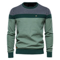 Suéter Masculino de Algodão Pullover Casual Decote Redondo