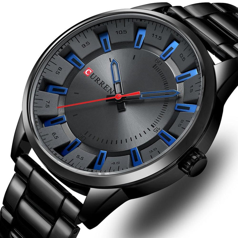 Relógio Masculino Luxo Vida Noturna Azul - Valorindomavel