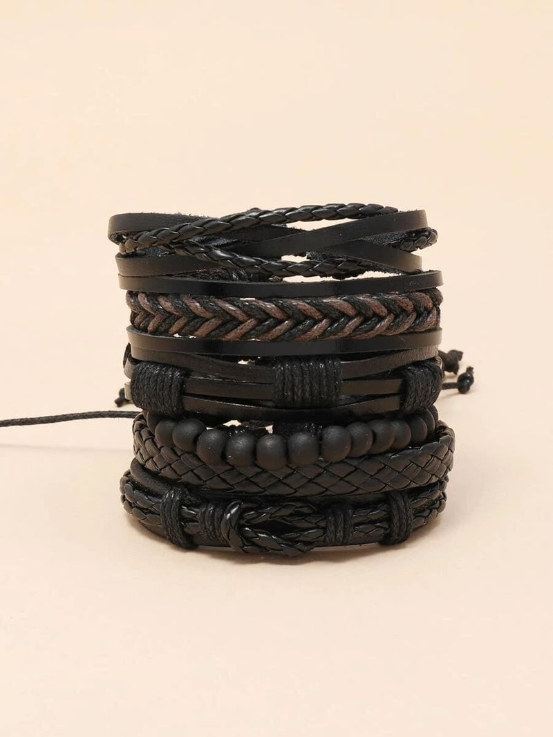 Pulseira Masculina  6 Couro