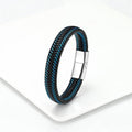 Pulseira Masculino Couro 